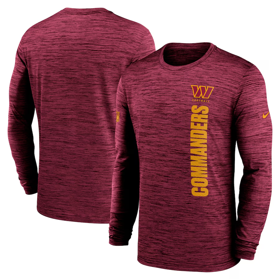 Men Washington Commanders red 2024 Nike NFL long sleeve t shirts->youth nfl jersey->Youth Jersey